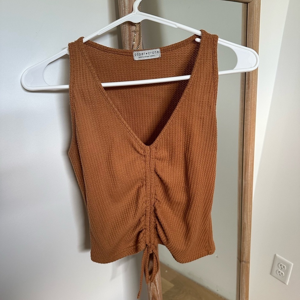 Paper crane tank top